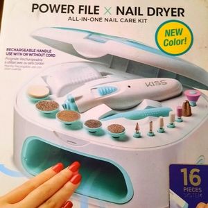Kiss power file and dryer set for nails
